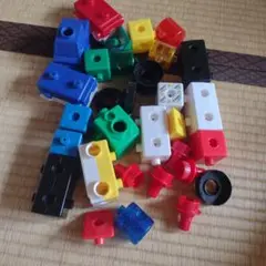 カラフルプラスチックブロックセット