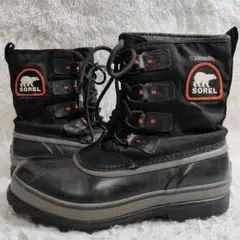 美品 SOREL ソレル カリブー XT スノーブーツ 27cm ブラック