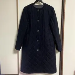 【美品】マッキントッシュフィロソフィー キルティングコート ネイビー38