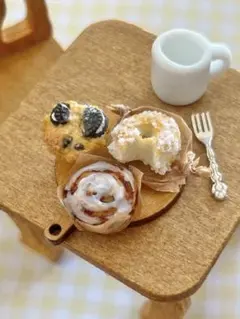 ミニチュアフード◎スイーツ3点セット　焼き菓子セット　ミニチュアスイーツ