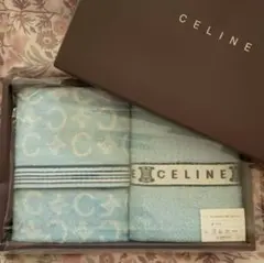CELINE 綿毛布 140cm×200cm ブルー - メルカリ