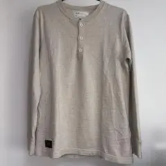 WTAPS ヘンリーネック 長袖カットソー ベージュ サイズ2のサムネイル