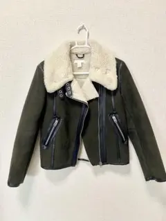 H&M ムートンジャケット ボア ライダース