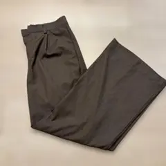 ワイドパンツ　ブラウン系