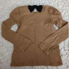 ★Bee★バックリボンカットソー★ロンT 長袖　120