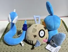 ポケモン ハクリュー、ヒンバス、ミズゴロウ ぬいぐるみ 3種