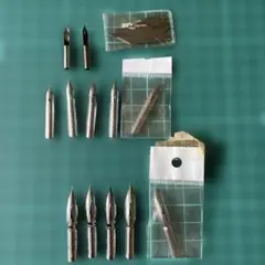 昭和レトロ】ペン先 タチカワペンNo.600EF 8本(プラスチックケース