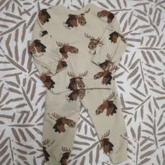 Mr. Moose 総柄 トレーナー セットアップ