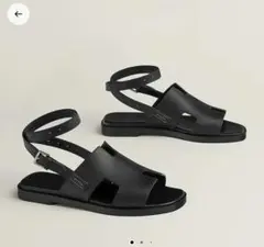 美品　HERMES　エルメス　サンダル マヤ ブラックのサムネイル