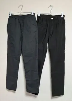 キッズズボン 160cm ブラック 2点セット
