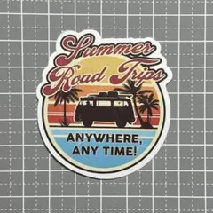 【A611】防水ステッカー アウトドア バン ハワイ ヴィンテージ