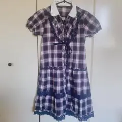 アクシーズファム　チェック柄ワンピース　平成ギャル　y2k 森ガール　フェミニン