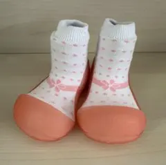 Attipas アティパス ベビーシューズ ピンク ソックスシューズ 12.5