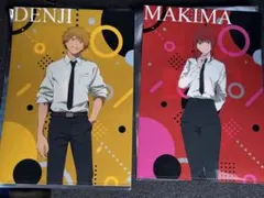 やよい軒　チェンソーマン　クリアファイル　マキマ・デンジ