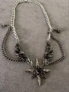 Necklace y2k grunge Black