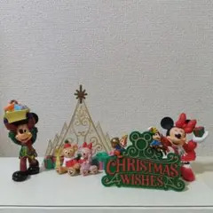 東京ディズニーシーのクリスマスフィギュア4個セット