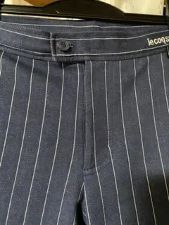 le coq sportif ストライプスラックス ネイビー