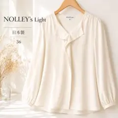 NOLLEY’S Light ノーリーズライト日本製 とろみ ブラウス M 白のサムネイル