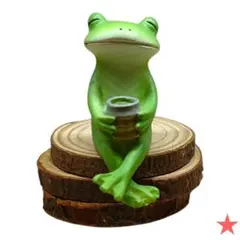 【新品・コポー】コポー　お茶で一服するカエル