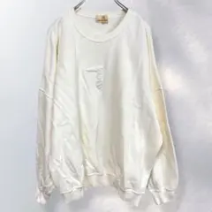 トラサルディ オーバーサイズ スウェット トレーナー 綿100% ラフ《i236