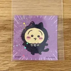 ちいかわマーケット ノベルティ ホログラムステッカー ハロウィン うさぎ 黒猫