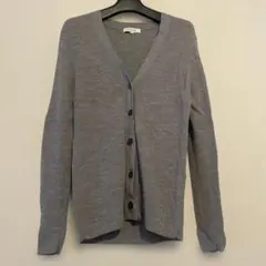 PLST グレー 長袖カーディガン