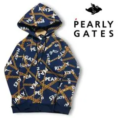 PEARLY GATES パーリーゲイツ　総柄 ゴルフ スウェット パーカー