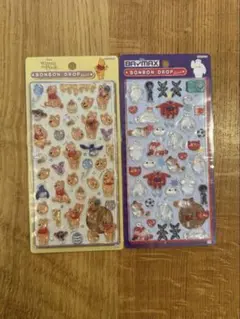 【正規品】ボンボンドロップシール　プーさん　ベイマックス