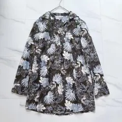 ローレンラルフローレン 花柄 総柄 シアー クラシカル シャツ 上品 