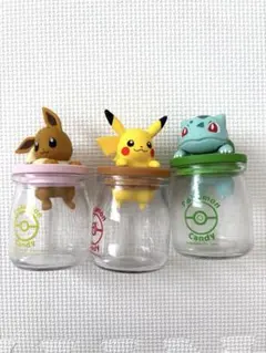 ポケモン イーブイ フシギダネ　ピカチュウ　キャンディーポット　3個セットのサムネイル