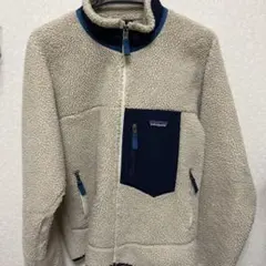 k*n様 patagonia フリースジャケット Sサイズ クリーム/ネイビー