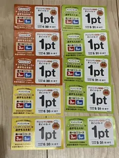 すかいらーく　アンパンマンクラブポイントカード　10枚