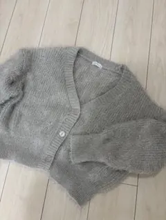 LOWRYSFARM グレーシャギーカーディガン ふわもこ可愛い