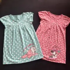 キッズ　ユニクロ　Disney パジャマ　半袖2枚セット　チュニック　130