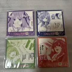 五等分の花嫁 コースター 二乃 三玖 四葉 五月
