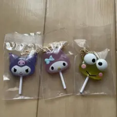【新品未使用】サンリオキャラクターズ カラフルキャンディチャーム 3個セット
