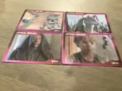 グリコ　スターウォーズ　レンチキュラーカードセット②エピソード1 4枚セット