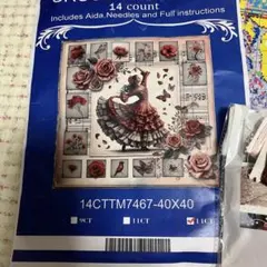クロスステッチキット 14CT フラメンコダンサー