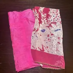 《No.136》ピンクのスカーフ2点セット