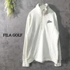 フィラゴルフ　長袖フリース　スウェットプルオーバー　ハーフジップ　ゴルフウェア