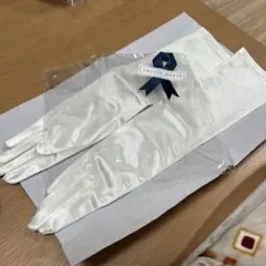 ARLUIS DRESS アイボリー サテン ウェディンググローブ