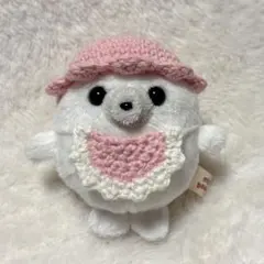 小さいぬいぐるみ用＊帽子&スタイ＊ピンク