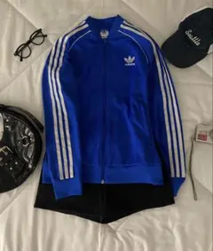 adidas SUPERSTAR トラックジャケット ブルートレフォイル 90