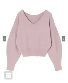 grl Vネックニットトップス　rut308 ピンク