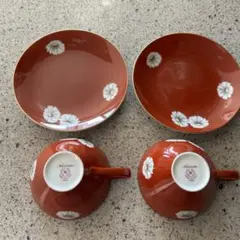 オールドノリタケ　白菊　カップ&ソーサー　2客