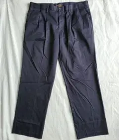 dockersドッカーズ スラックストラウザーズパンツ 長ズボン刺繍ロゴ古着無地