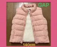 GAP キッズベスト　140cm Lサイズ　アウター　ピンク　中綿ベスト