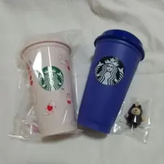 未使用品　Starbucks　スタバ　リユーザブルカップ　キャップ　2種セット