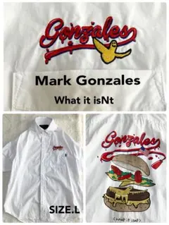 MarkGonzales What it isNt ビックシャツ　ハンバーガーLのサムネイル