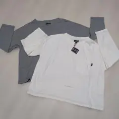 NORTHERN TRUCK 長袖Tシャツ 2枚セット 白　グレー　ポケット付き